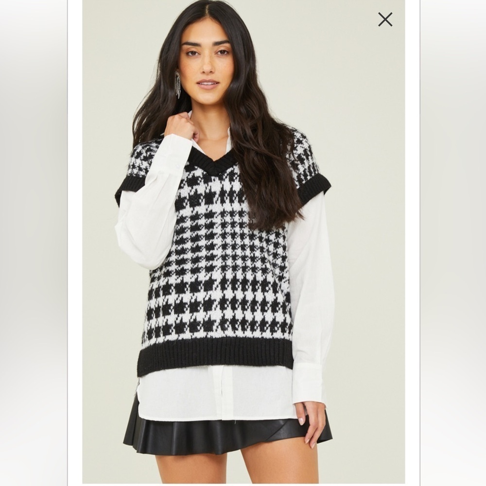 New with tags altard state jaycee layered twofer sweater